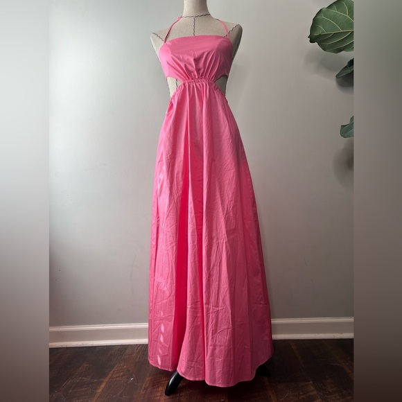 Hello Molly “Should We Go” Pink Maxi dress size Small sz 4 - Picture 6 of 15